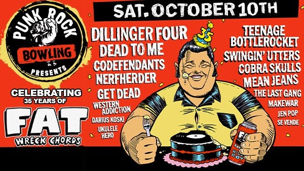 Imagem da fonte — Punk Rock Bowling presents Fight to Unite: Celebrating 35 Years of Fat Wreck Chords with Dillinger Four