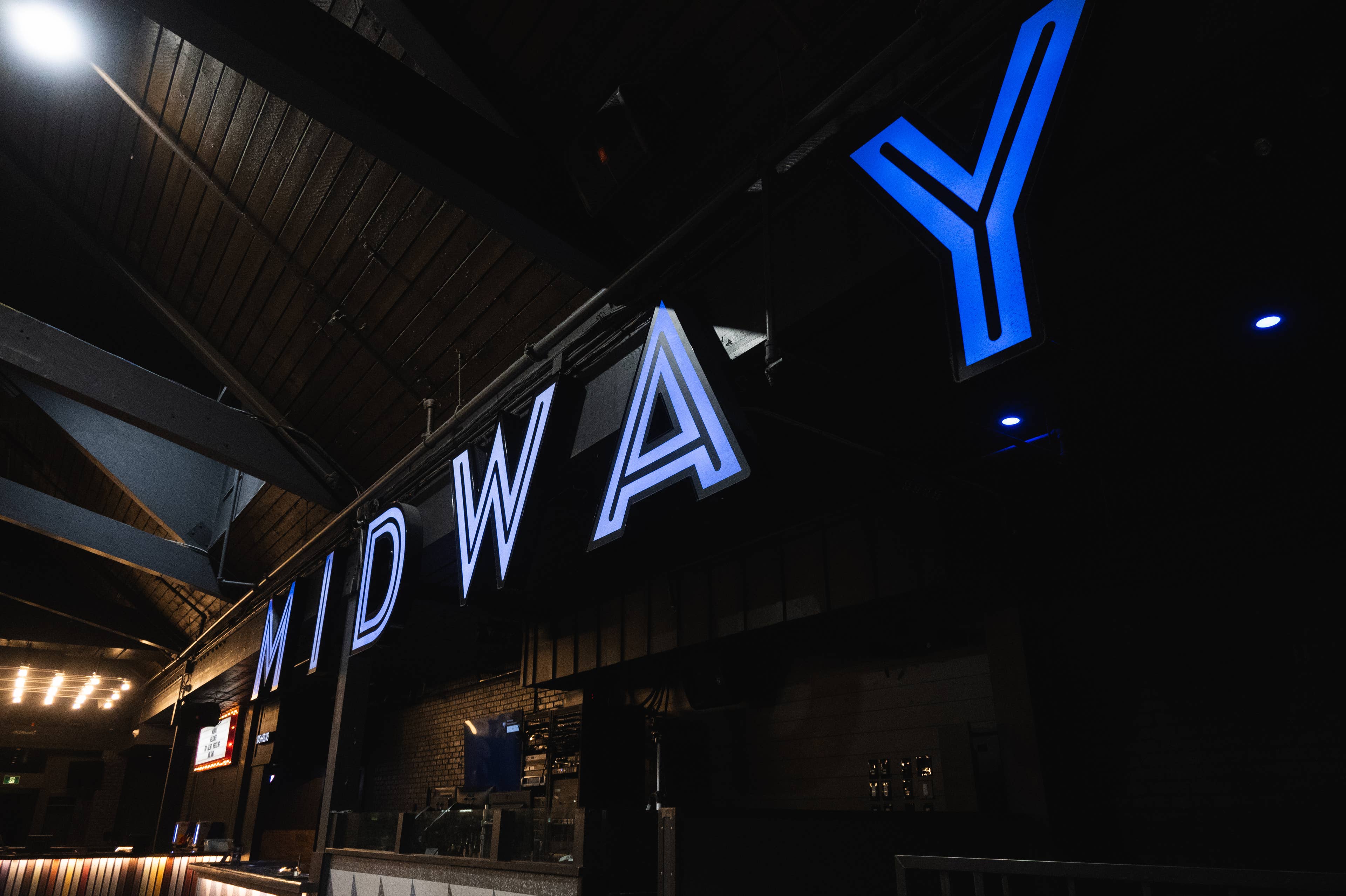 view of the  midway music hall marquee sign