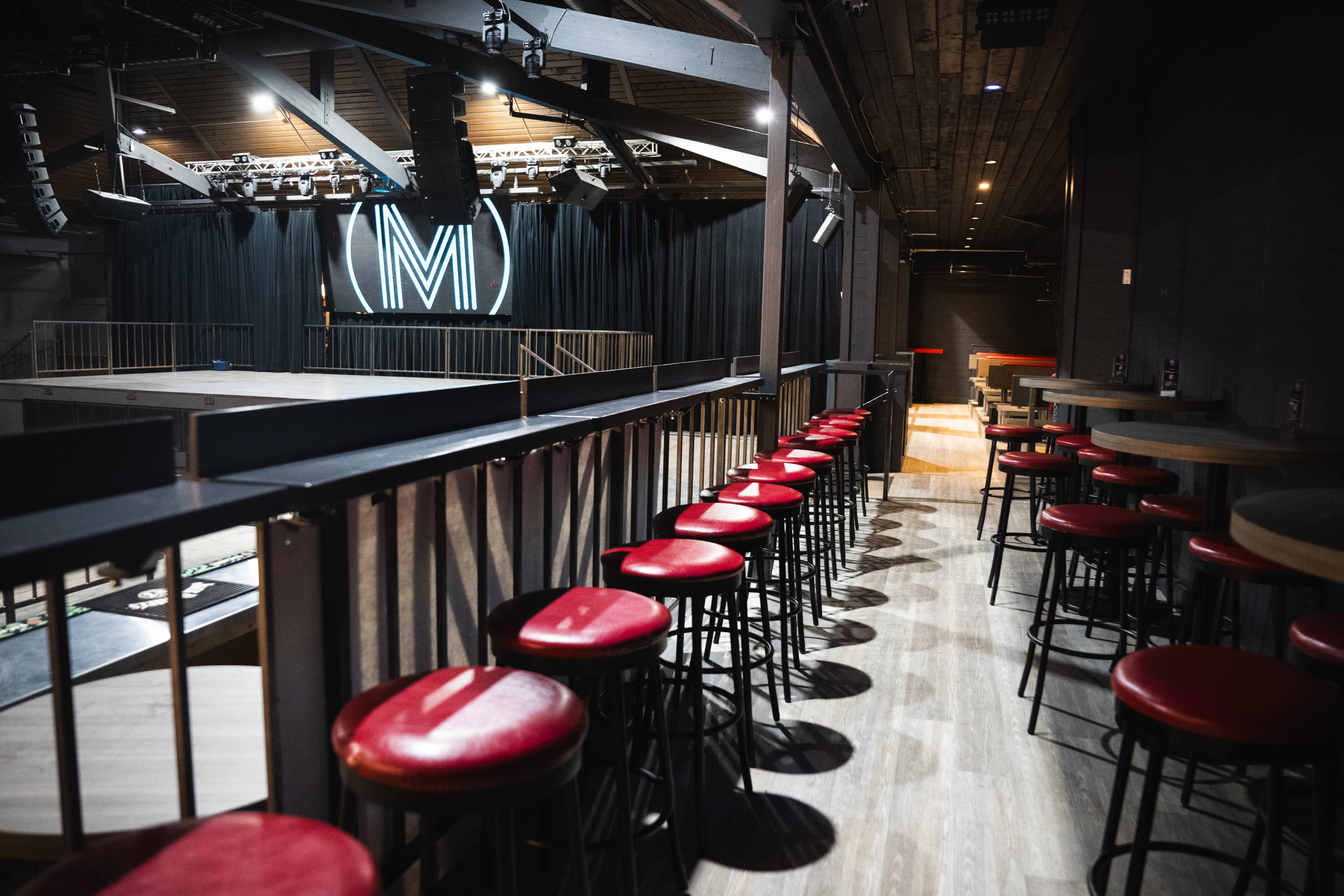 view of seats and reserved table seating at midway music hall