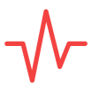 A red icon showing a heart rate monitor