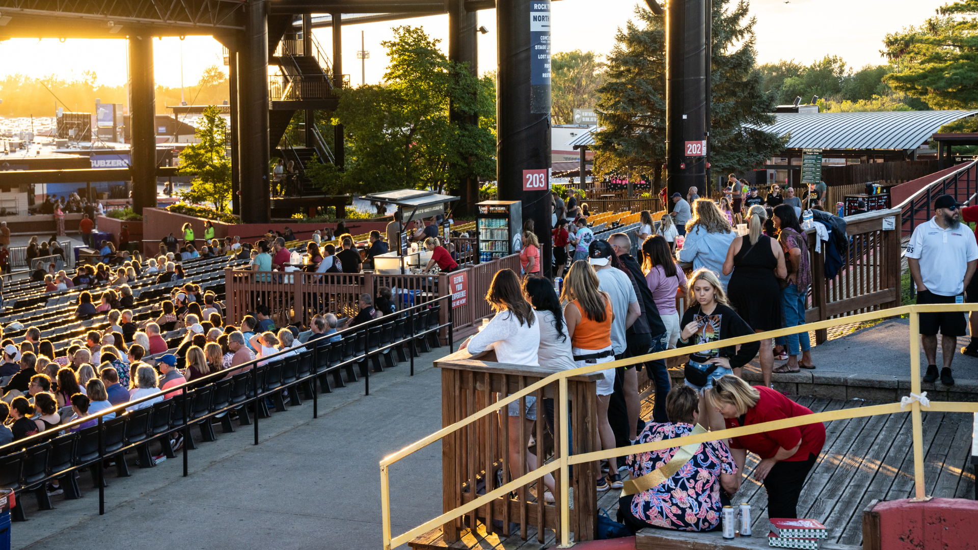 Deck Access at Credit Union 1 Amphitheatre in Chicago, Illinois