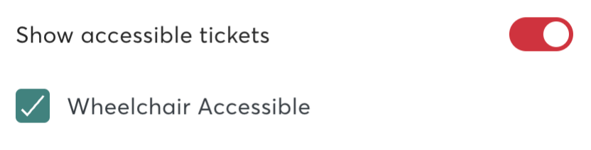 Accessible Seats