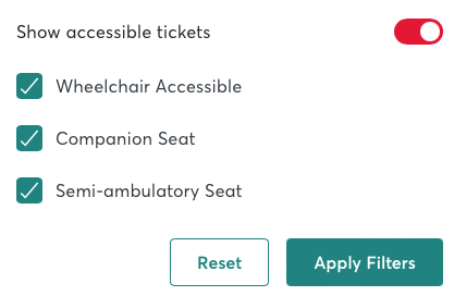 Accessibility Ticketing