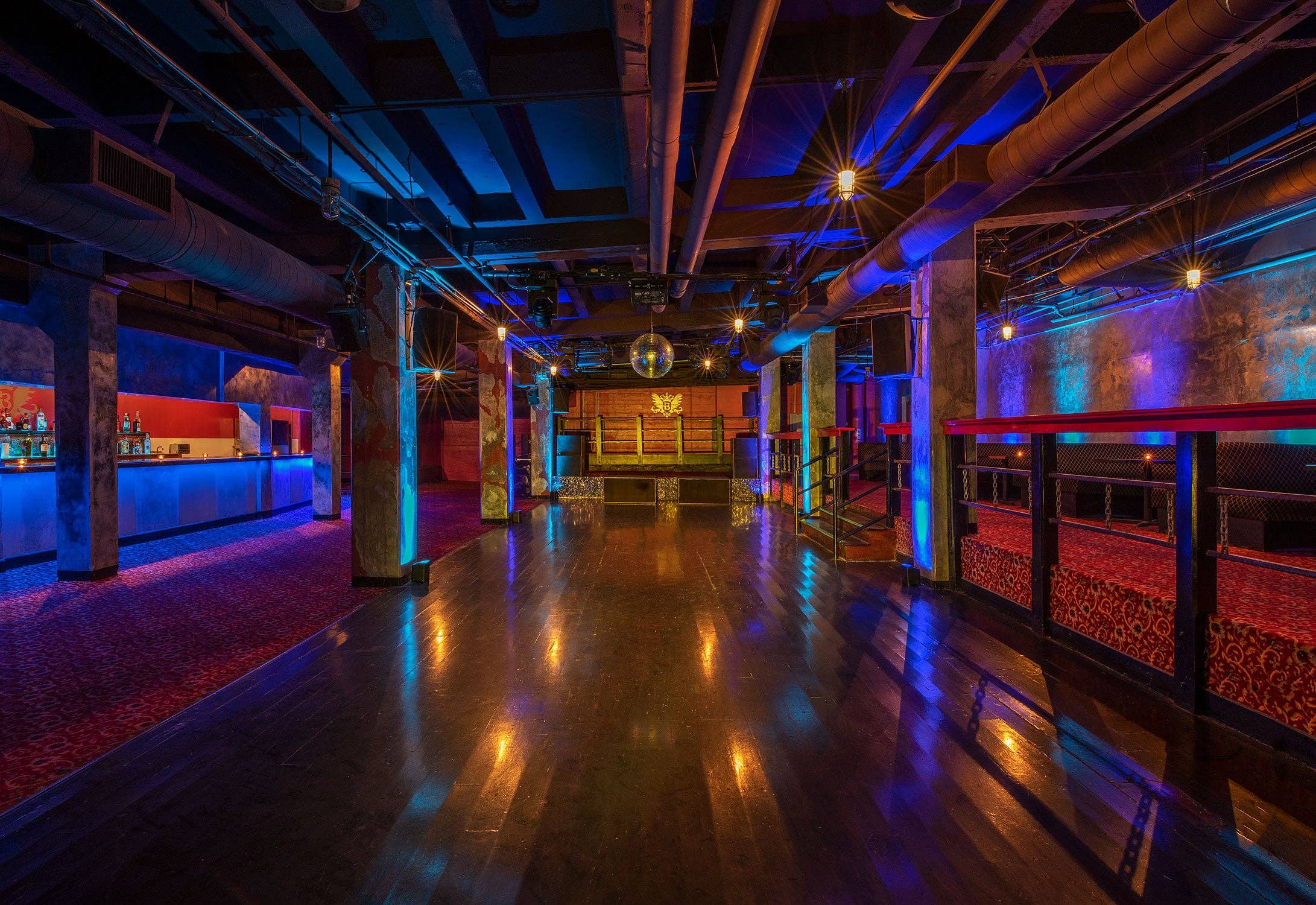 Basement level room of The Belasco.
