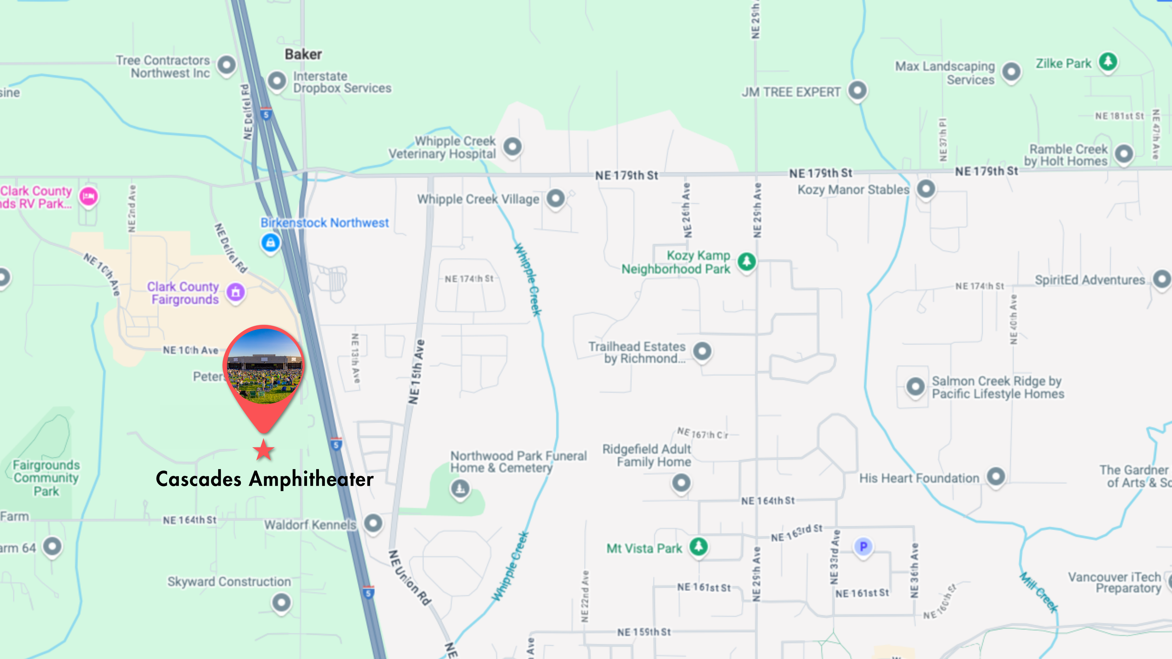 Map overview of where the venue is located 