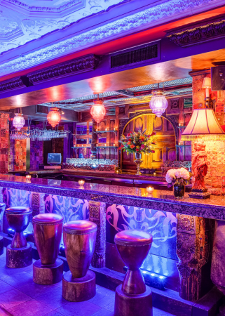 House of Blues New Orleans' Foundation Room - bar stools at a bar