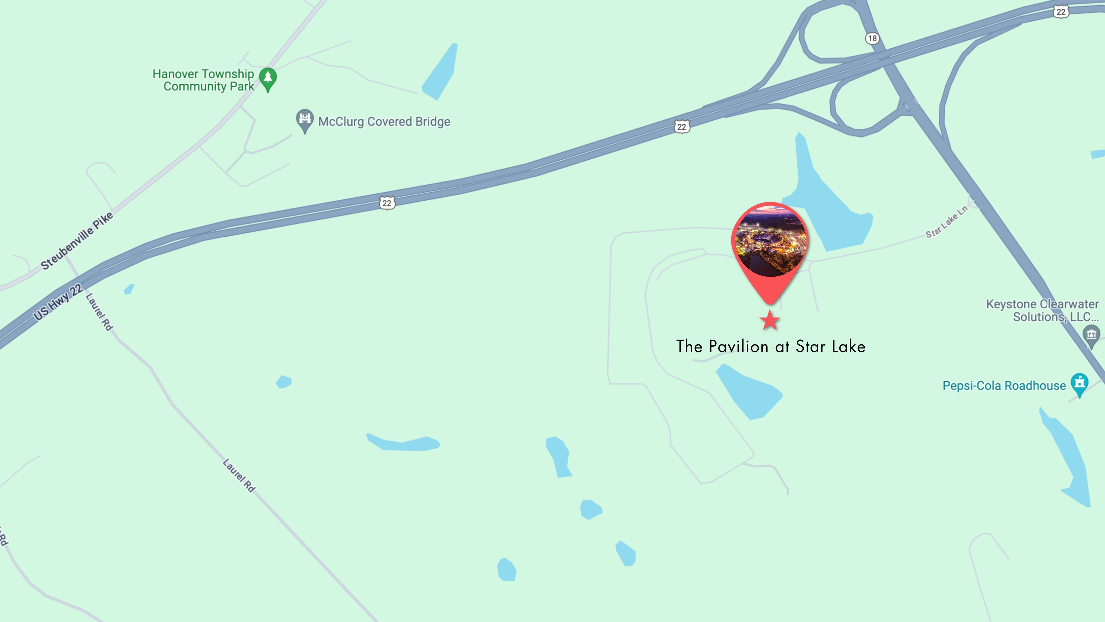 A map of Star Lake
