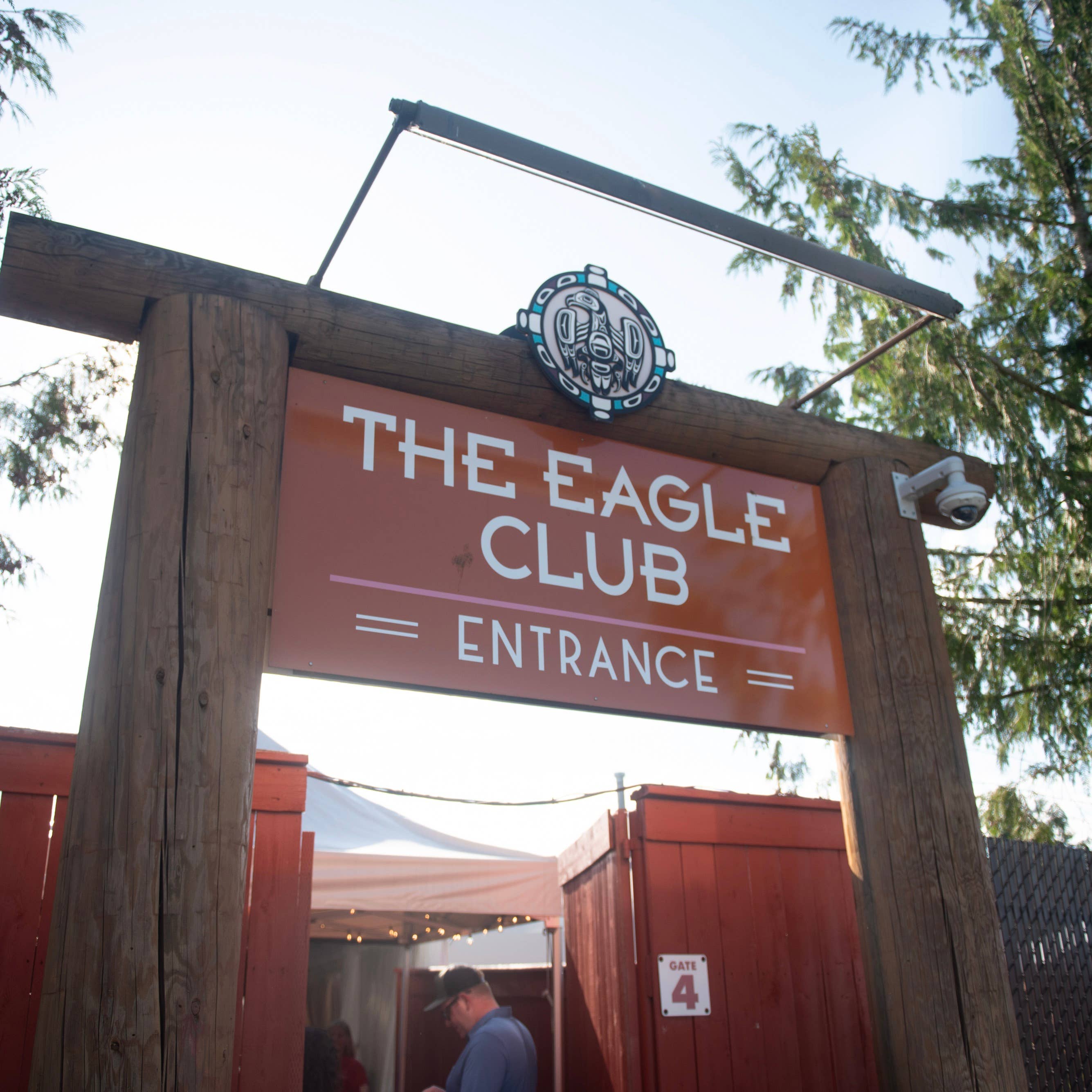 the eagle club sign
