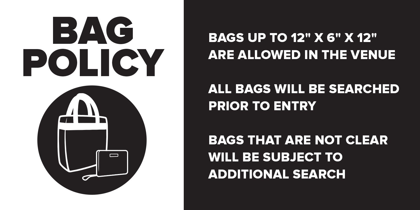 Bag Policy