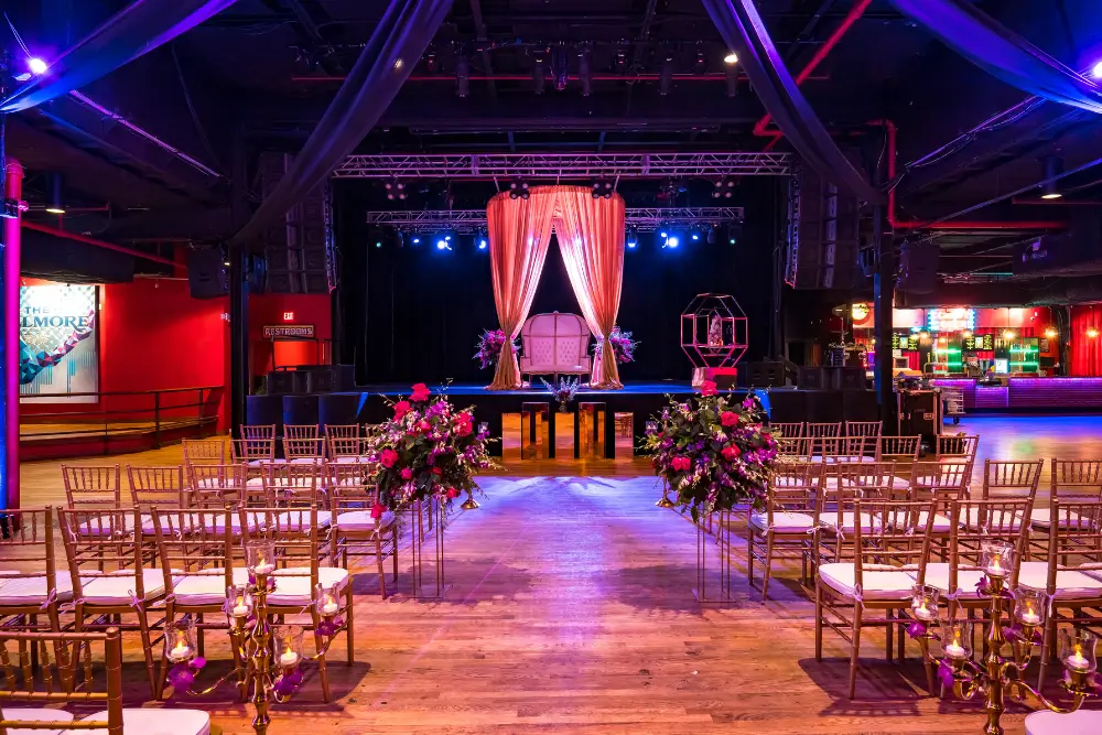 A photo of The Fillmore Charlotte set up for a private event. 