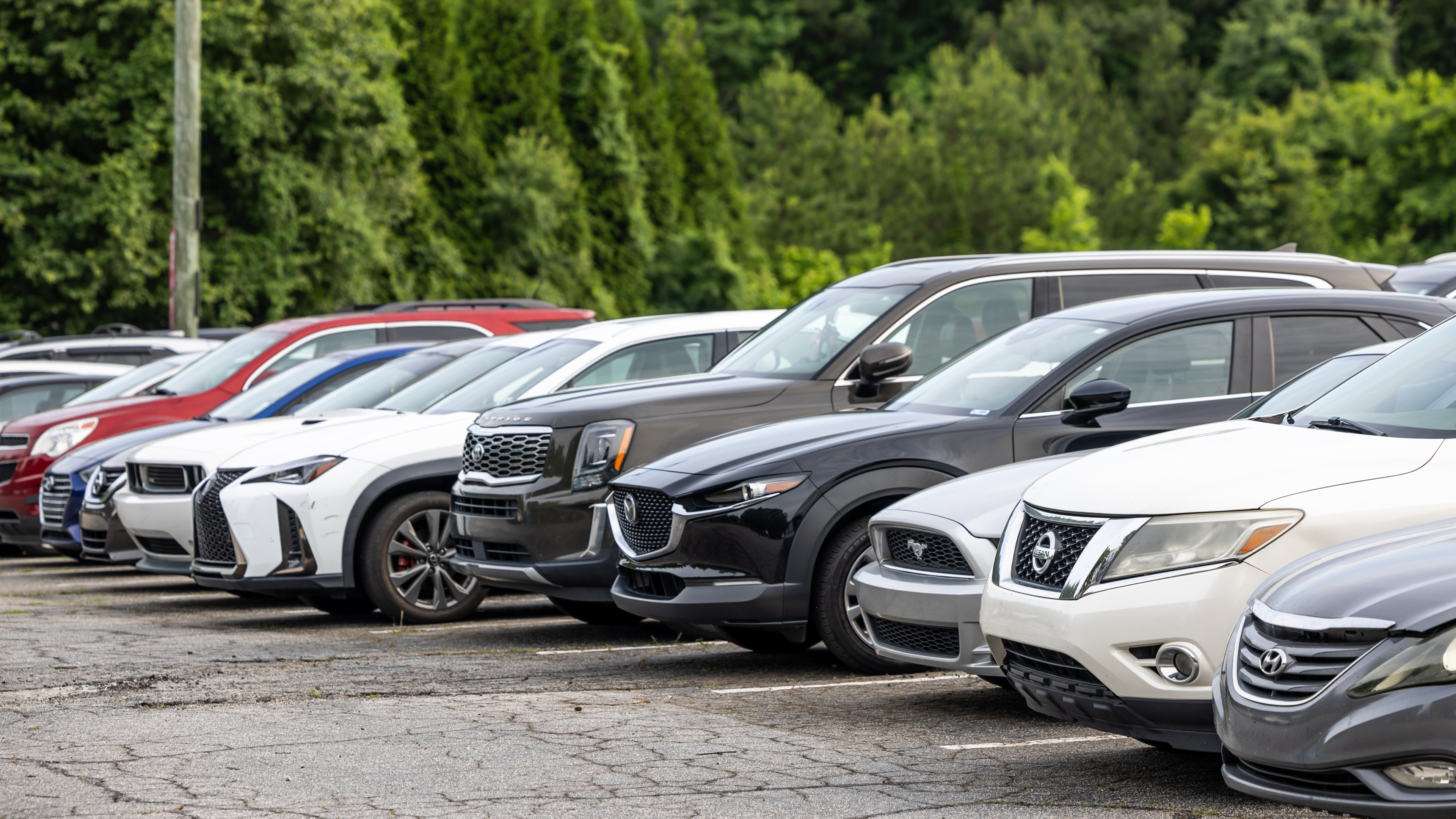 Concert parking lot with on-site parking for event attendees