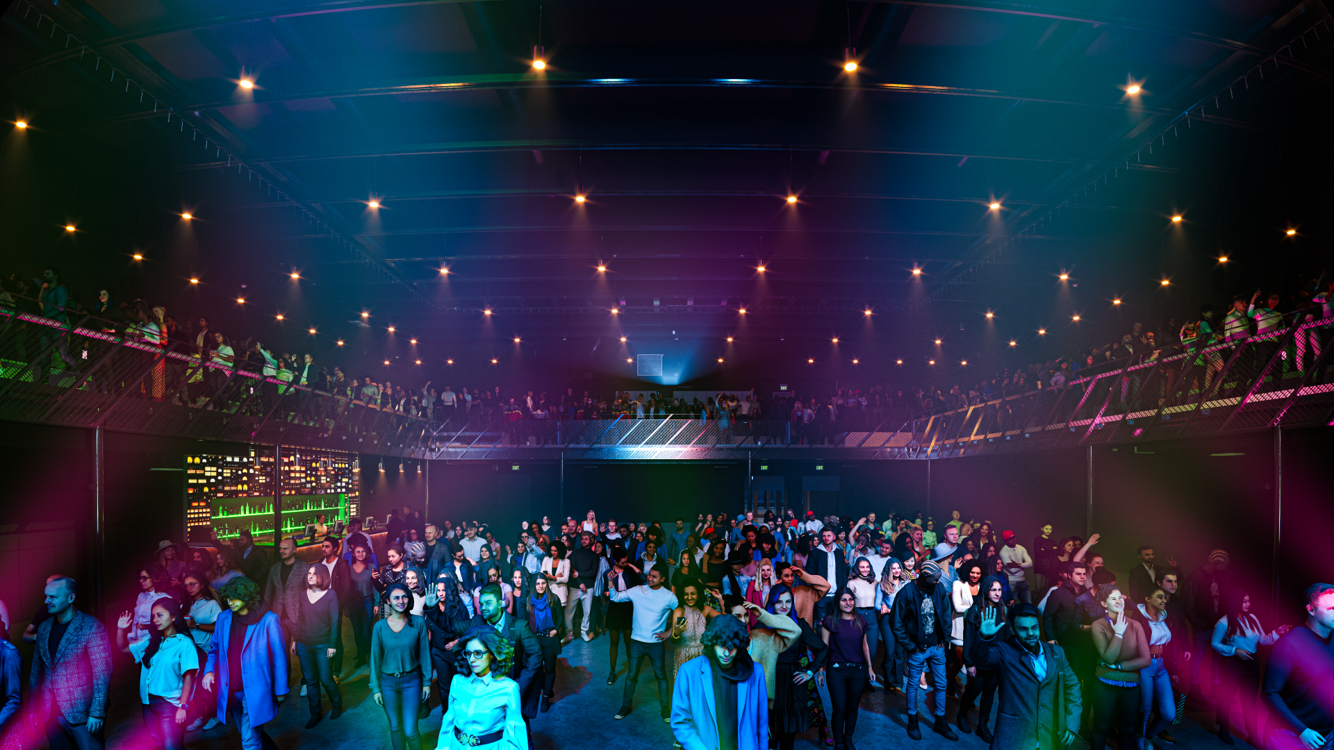 A rendering of the inside of Satellite Music Hall in Memphis, Tennessee
