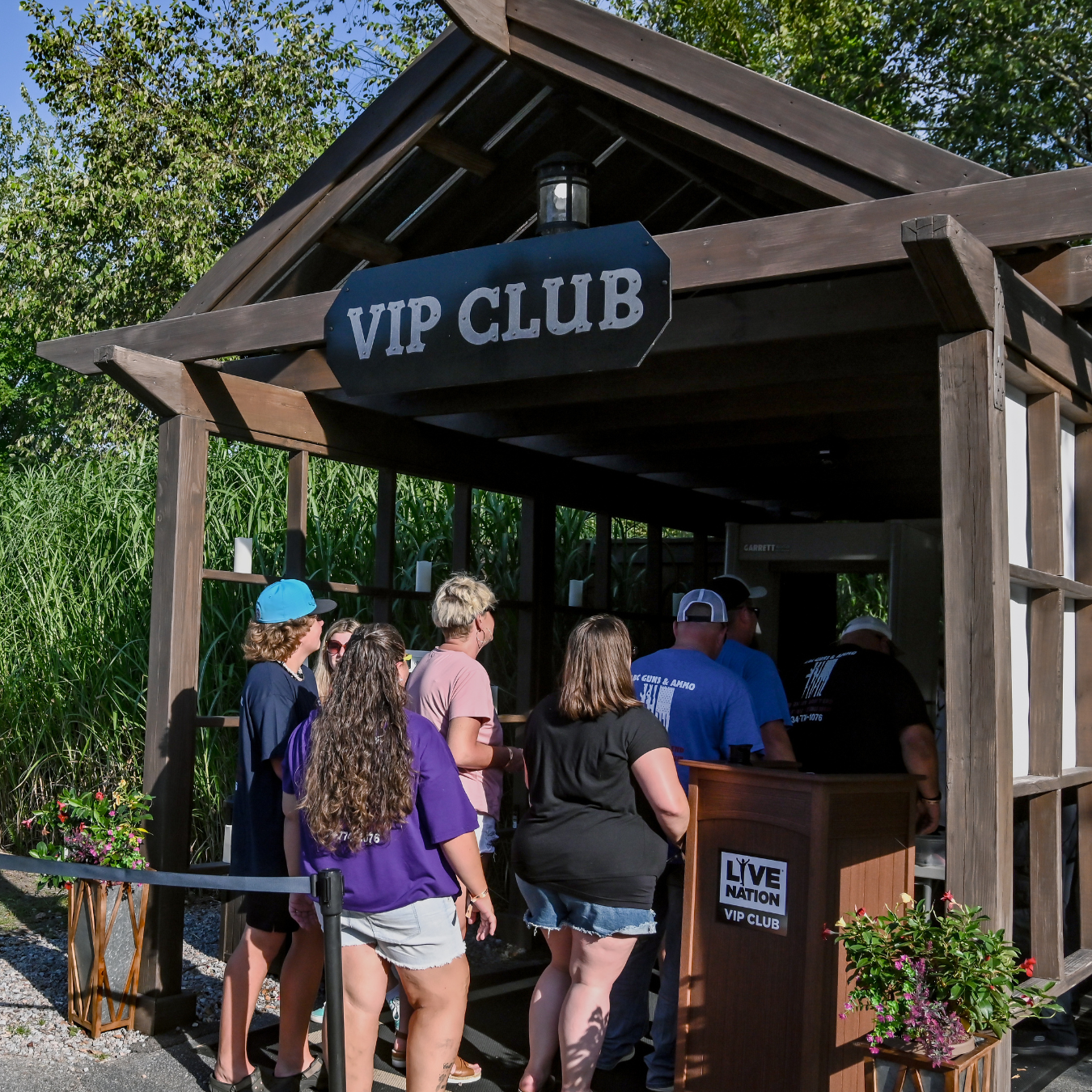 A photo of our VIP Club entrance sign