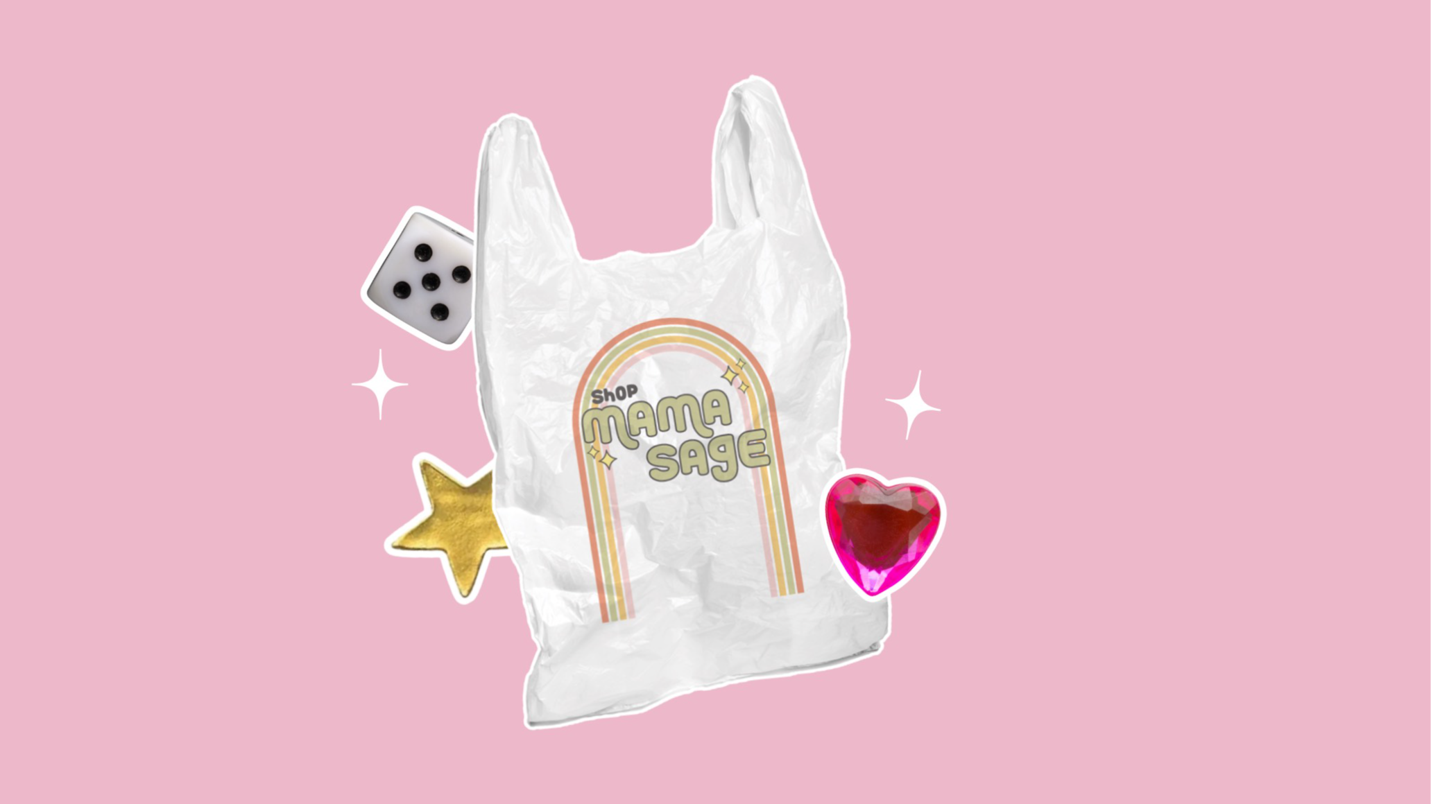 Mama Sage Logo with Pink background