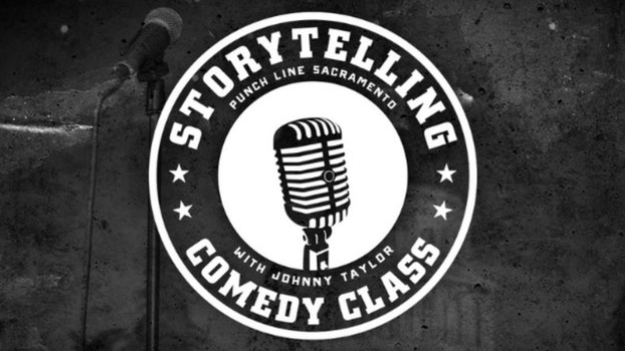 Logo for Storytelling Comedy Class with Johnny Taylor