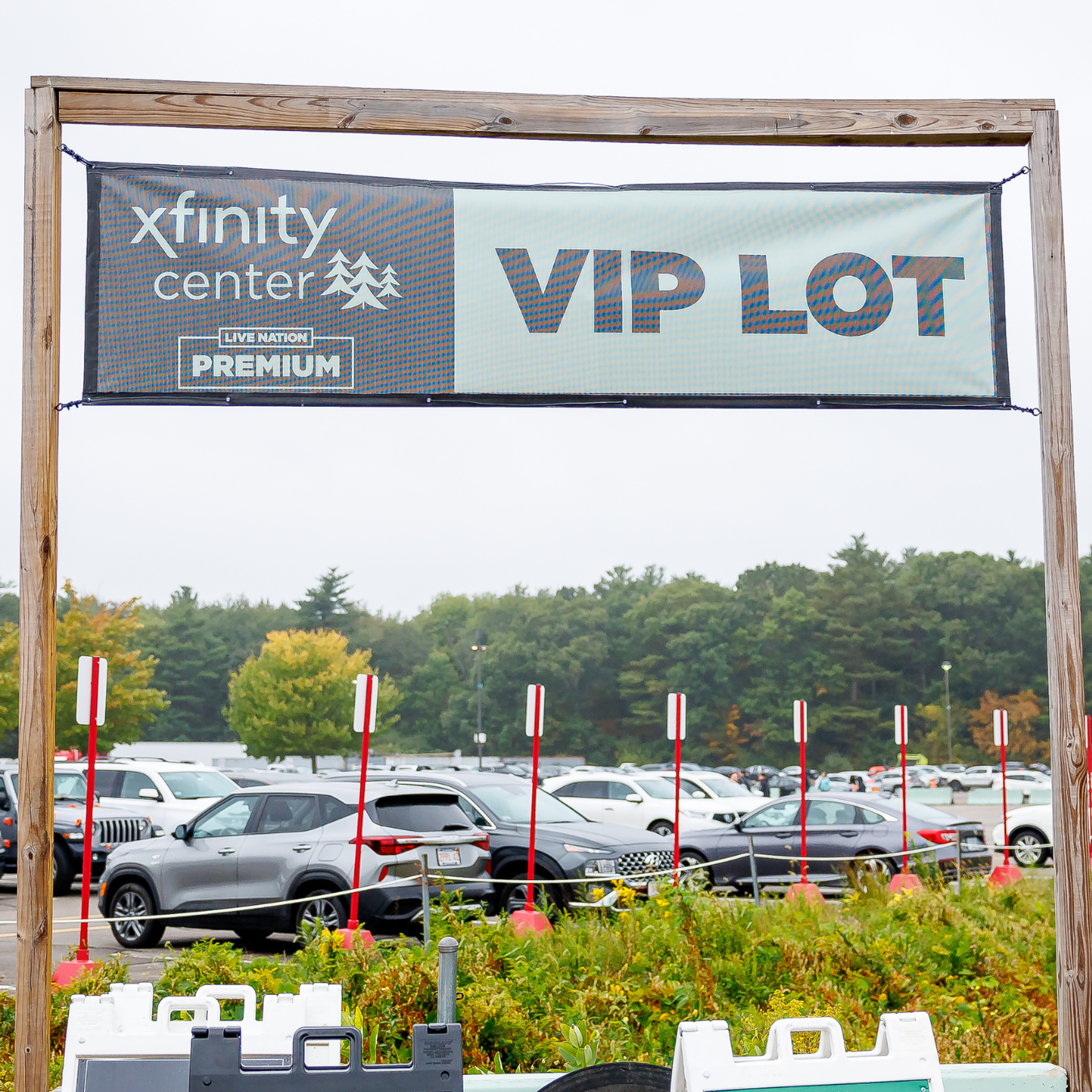An archway above the VIP Parking entrance