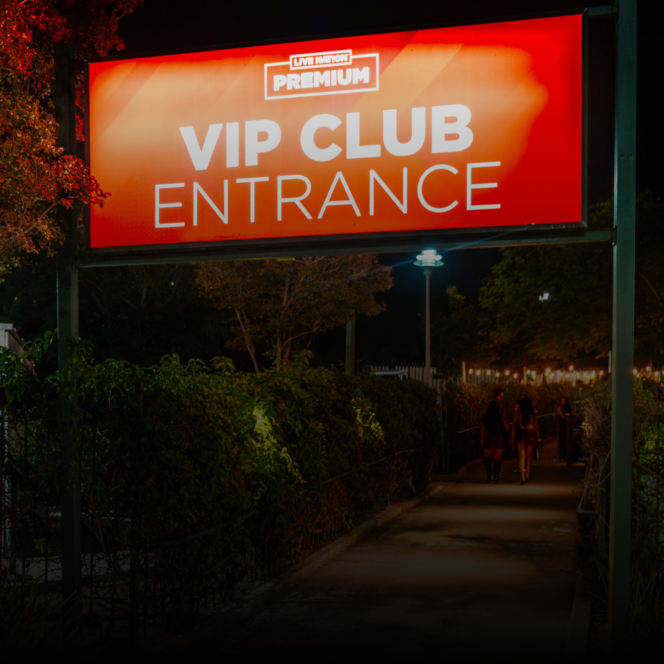 VIP Club Entrance at Night