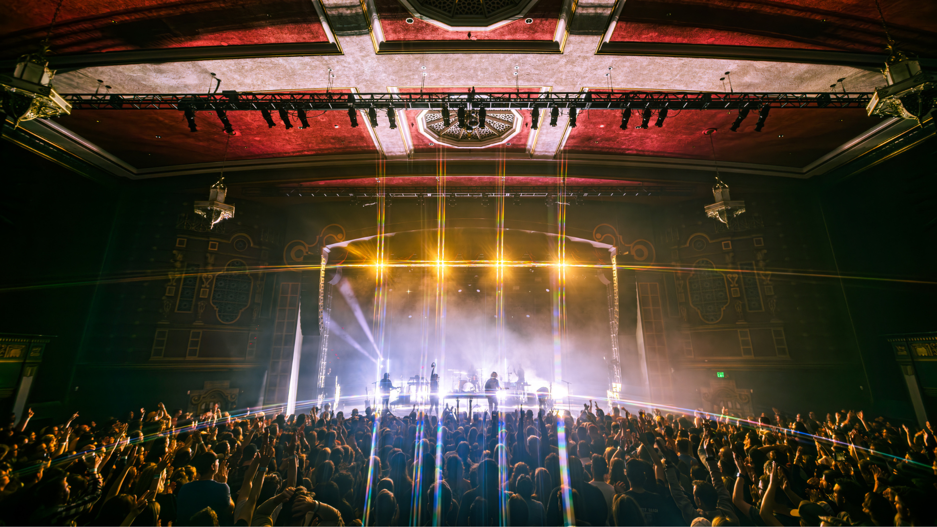 A band performing on stage