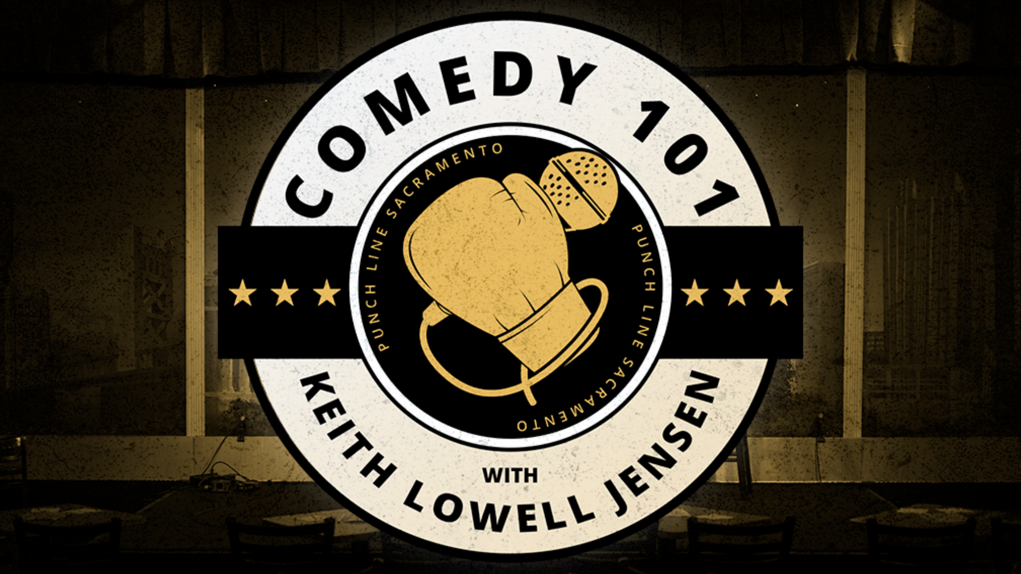 Logo for Comedy 101 with Keith Lowell Jensen