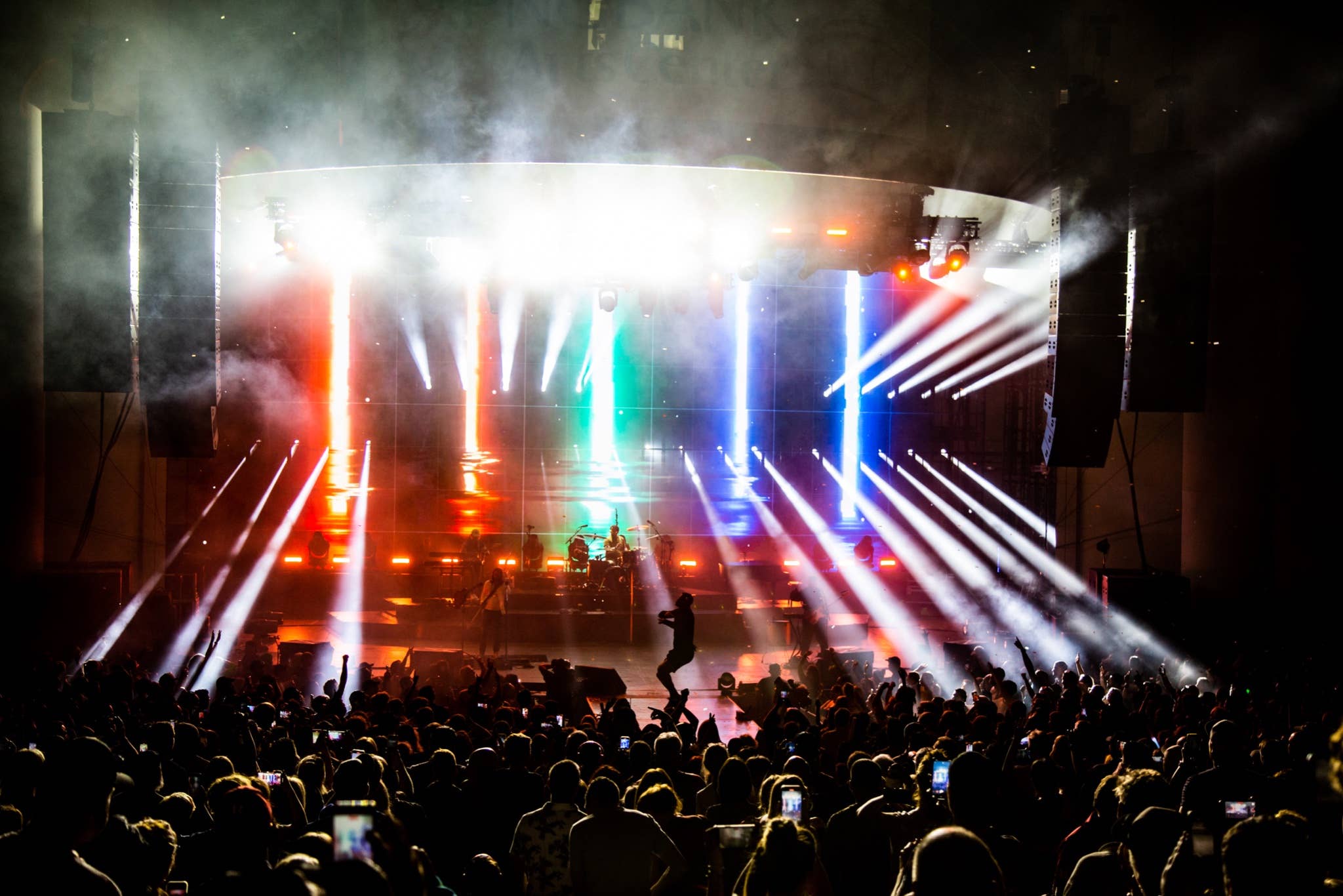 Colorful image of the stage