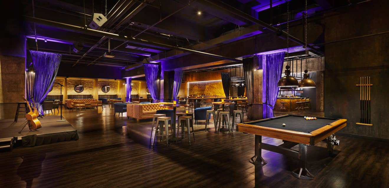 a wide shot angle of our 40 Below VIP Lounge