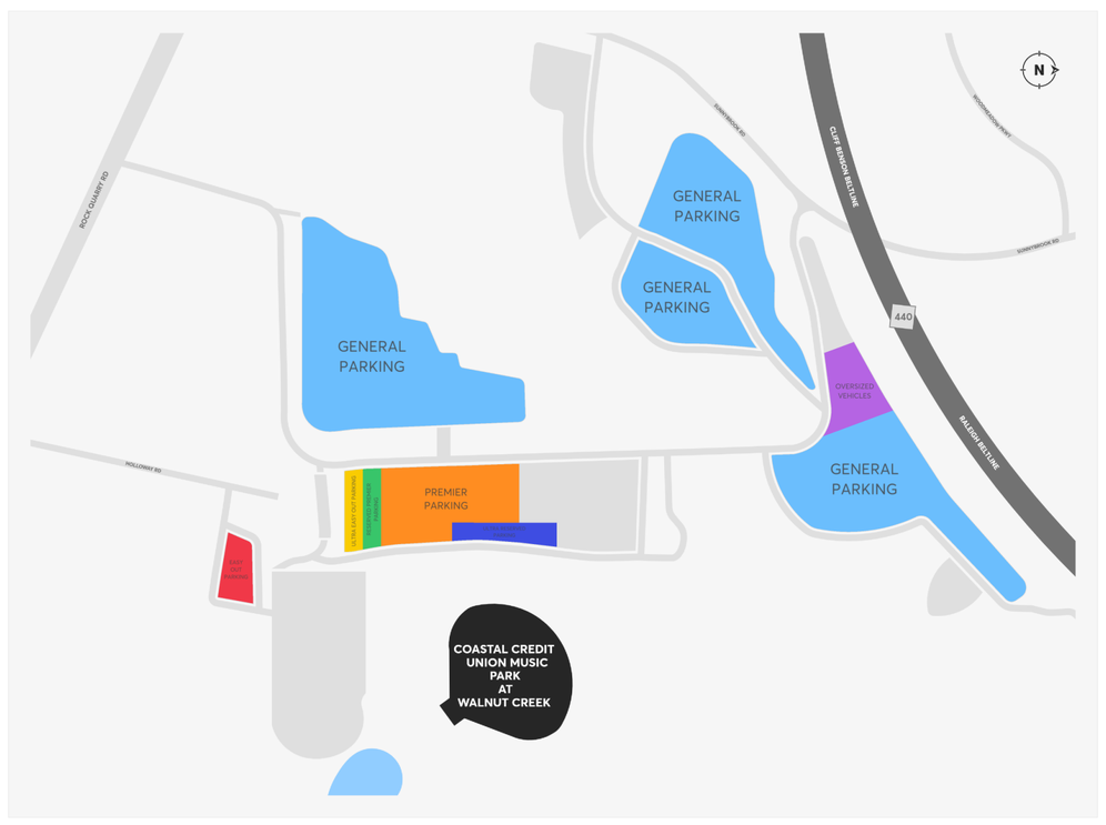 Visiting Coastal Credit Union Music Park: Parking, Amenities