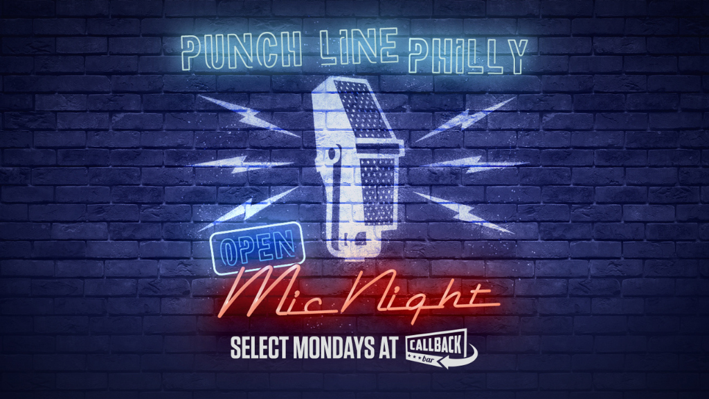 Open Mic Night informational graphic. 