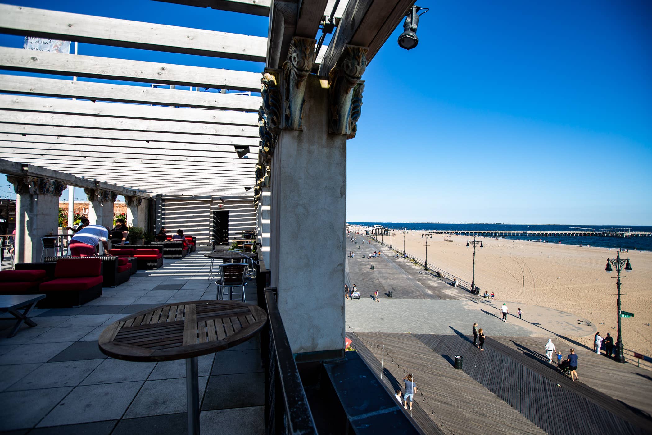 Coney Island Amphitheater Roof Horizontal shot