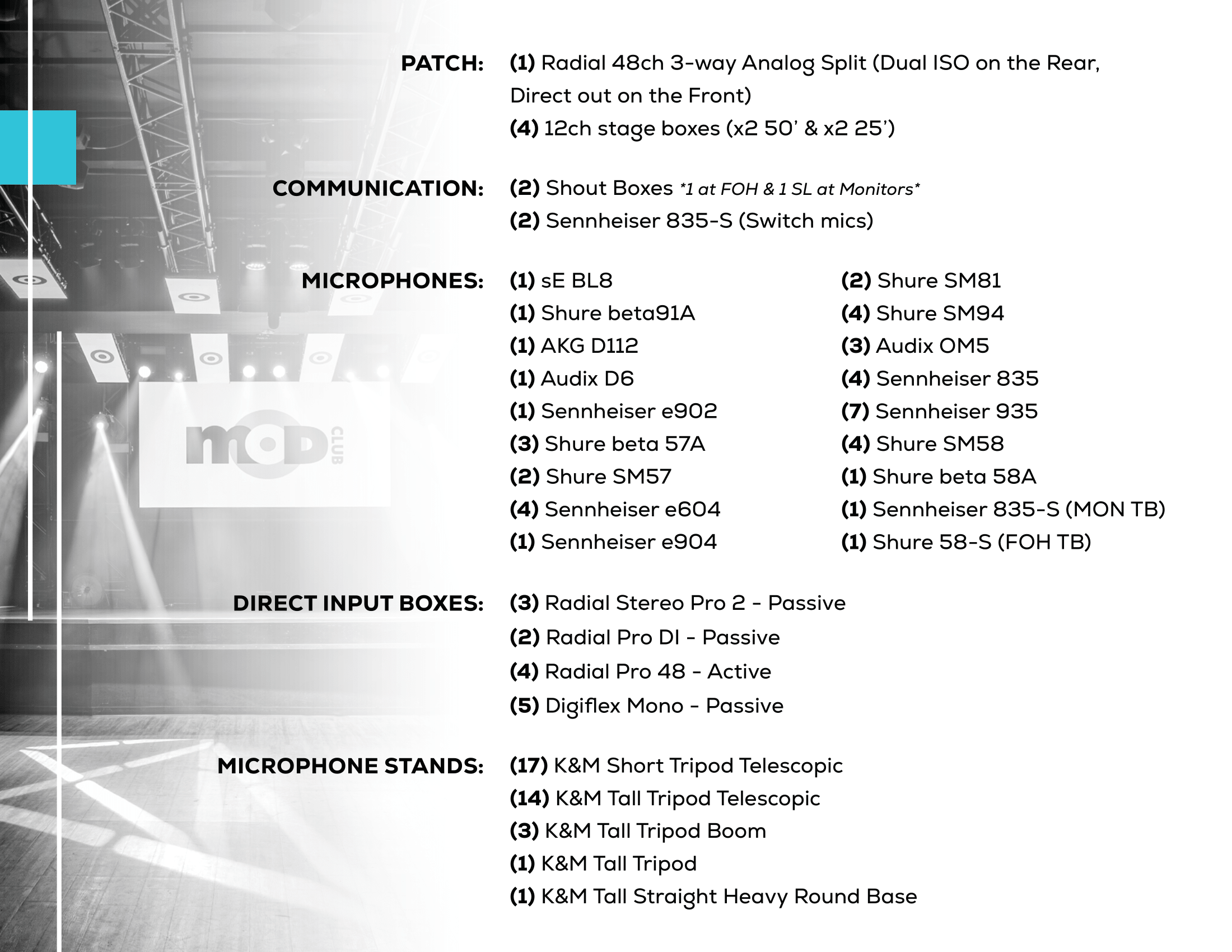 The Mod Club Tech Specs Deck 2025 8 1