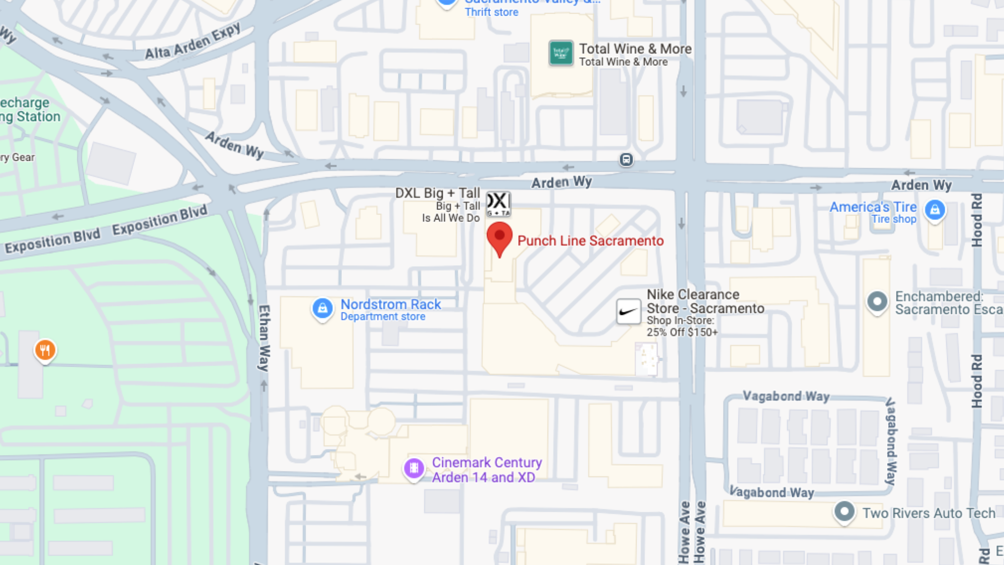 A map of where the venue is located.