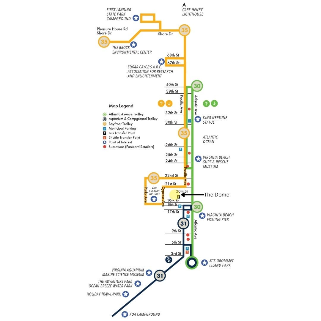 Vb Wave Route Map for the Dome 8.2025