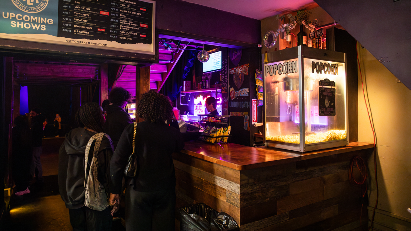 Fans purchase food at TLA.