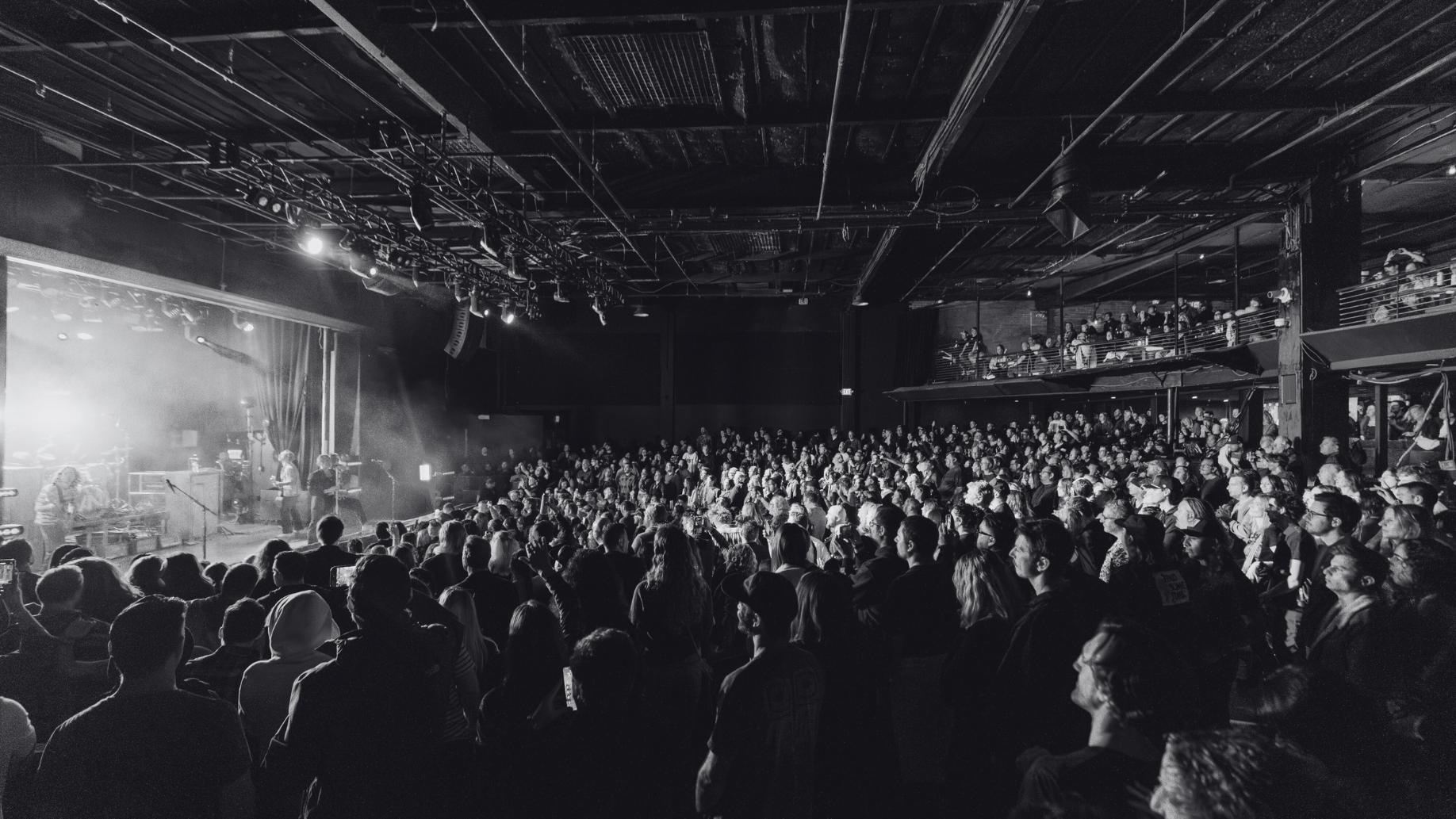 An image of the crowd during a show at the Observatory.