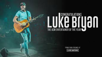 Congratulations to Luke Bryan on being named the ACM Entertainer of The Year!