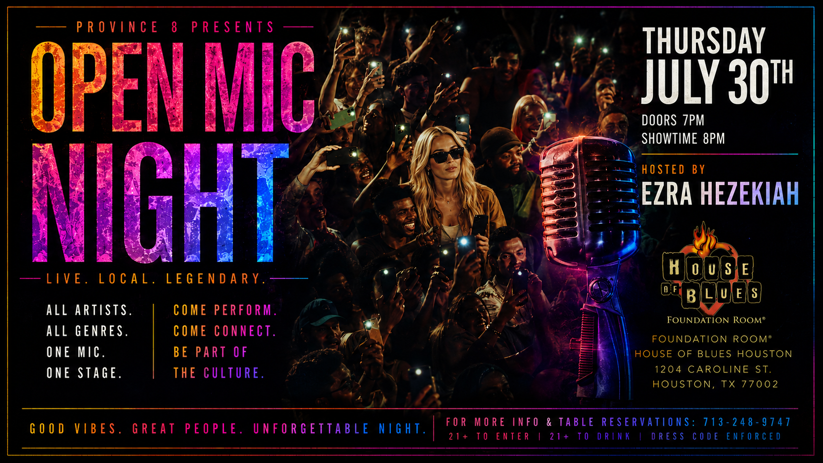 Province 8 OPEN MIC NIGHT