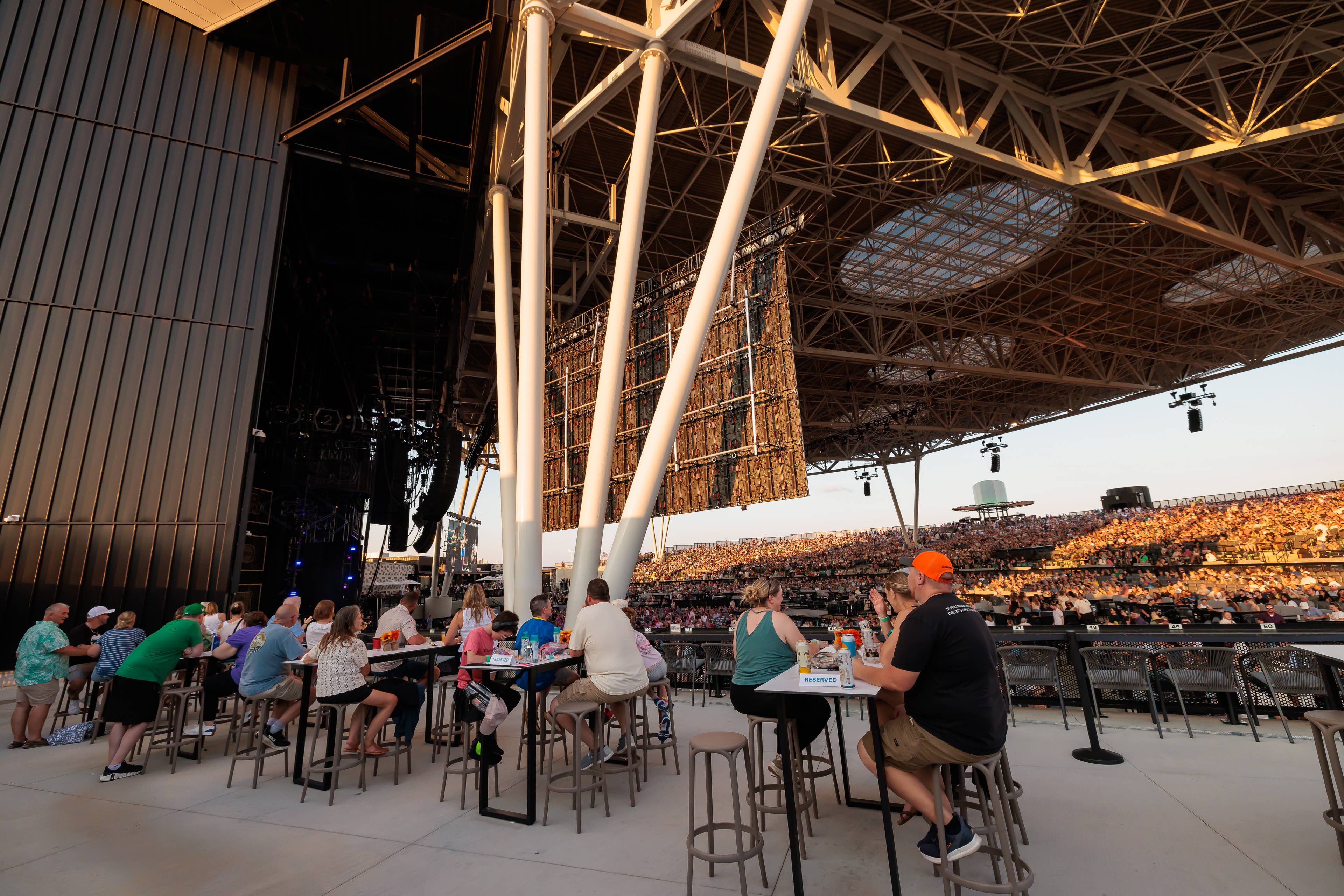 The Salt Deck before Mumford and Sons perform at Morton Amphitheater in Riverside, MO on August 2, 2026.