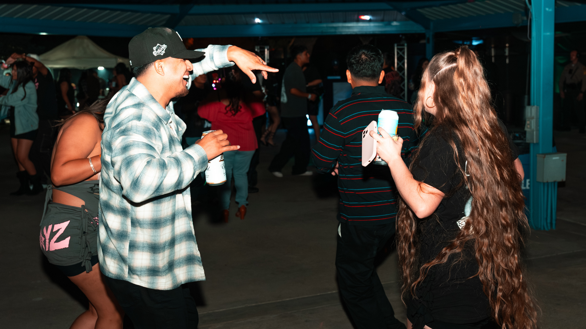 couple dancing at late night