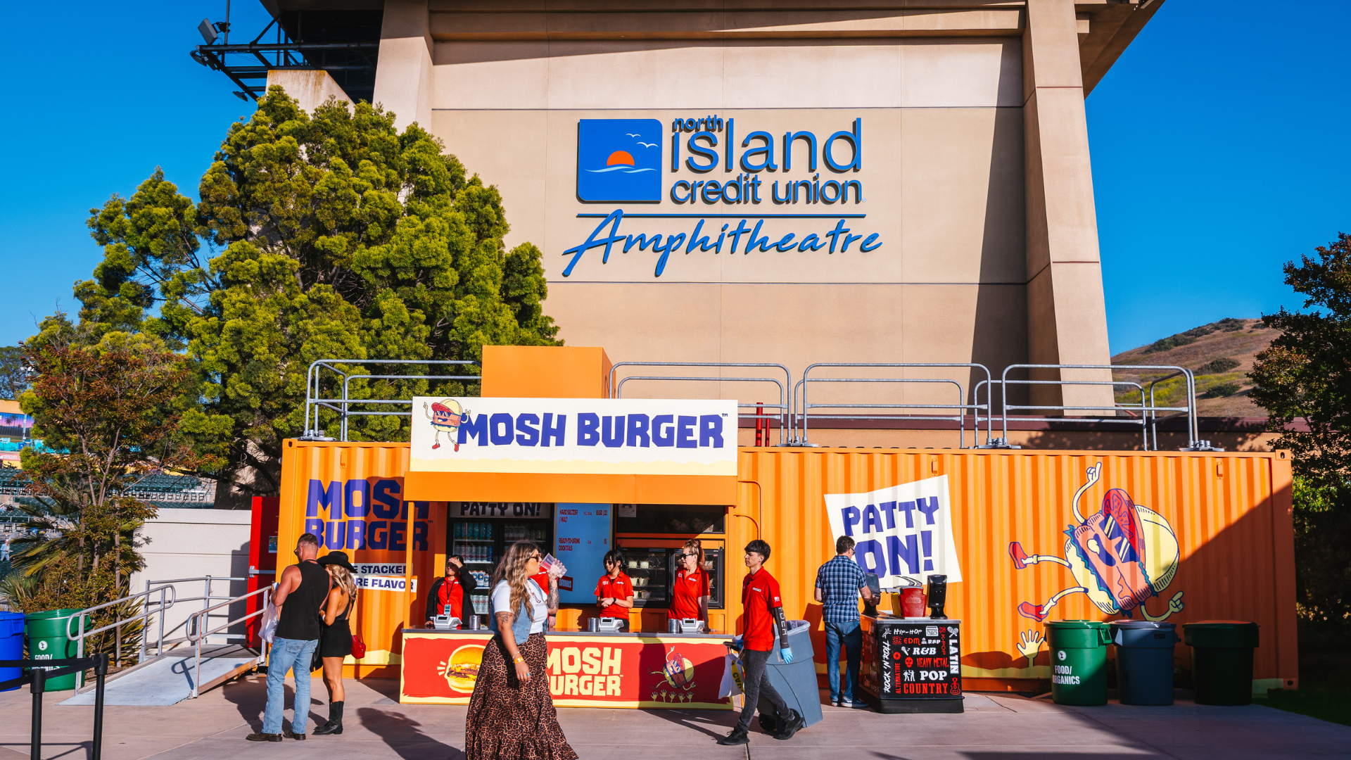 mosh burger stand at nicua