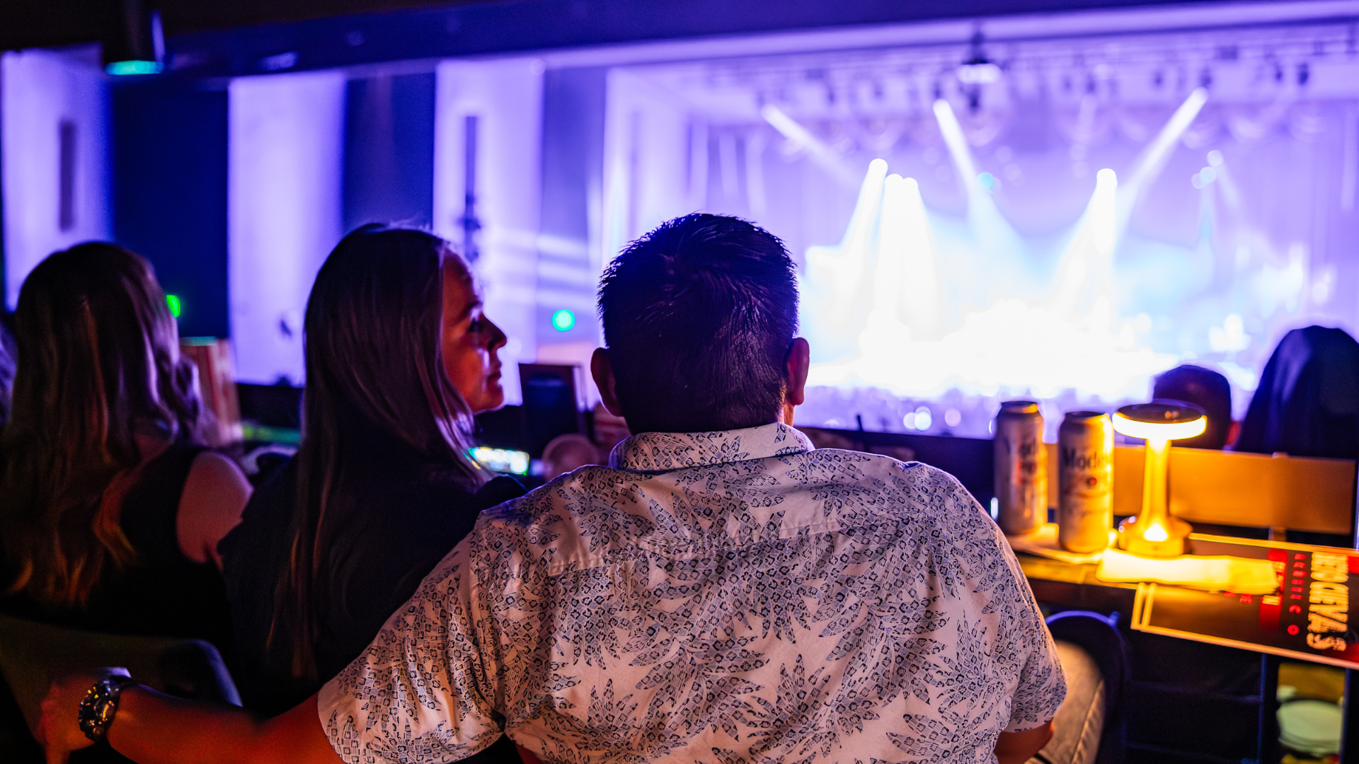couple enjoying the show