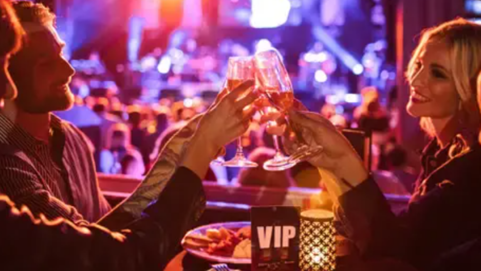 Fans sitting in the VIP section at House of Blues