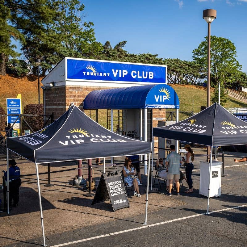 VIP Club at Truliant Amphitheater in Charlotte, N.C. Showing fans entering through the VIP Club before entering the venue.