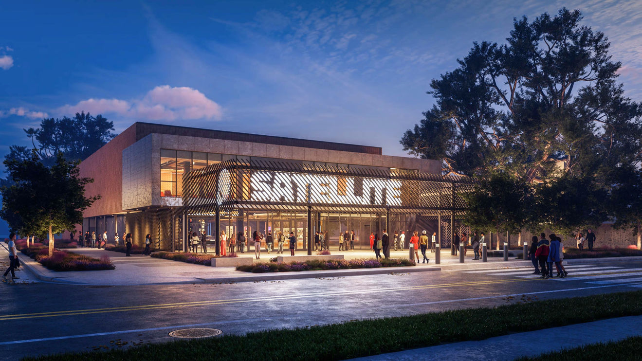 A rendering of the upcoming Satellite Music Hall.