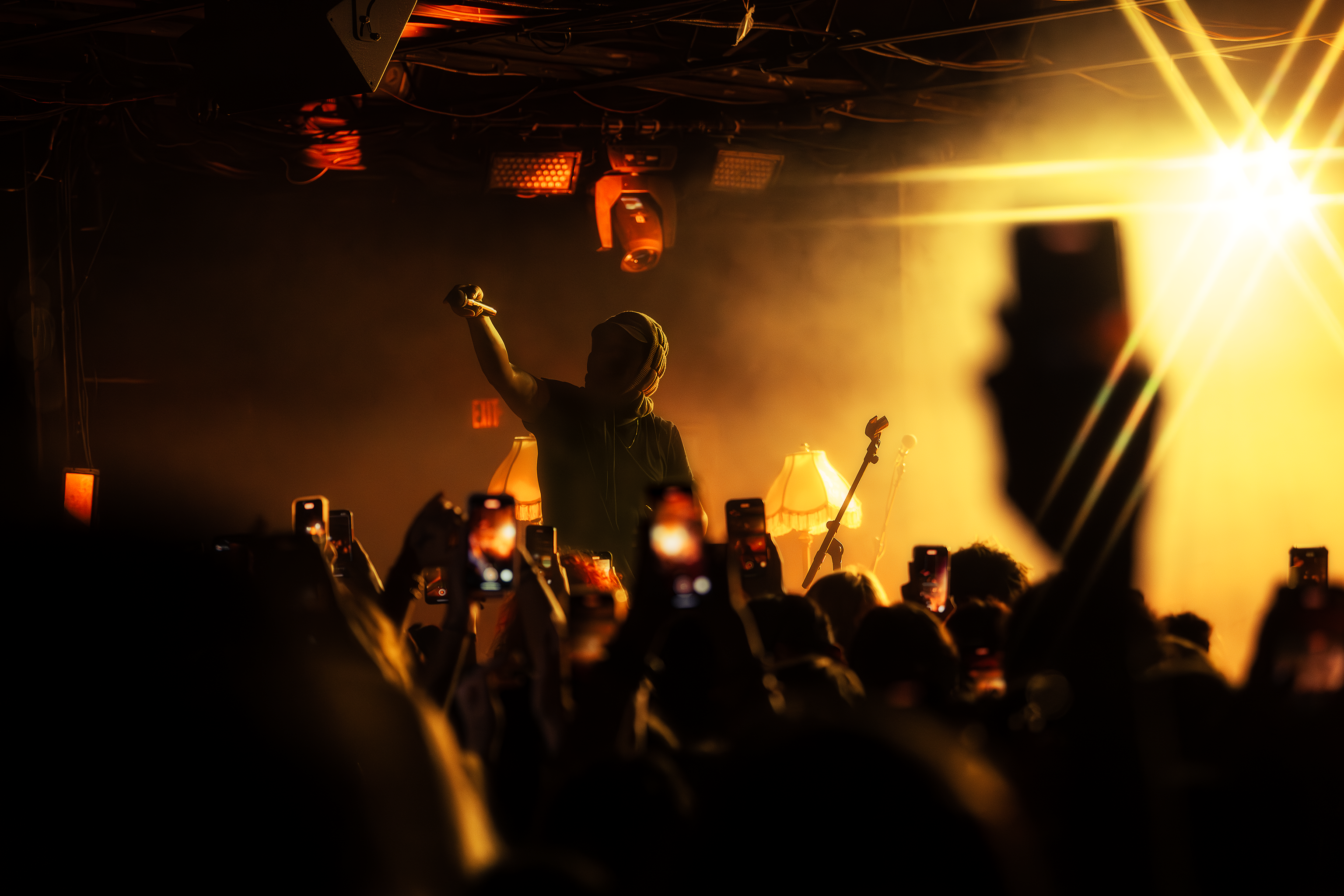 A photo of Montell Fish performing at The Underground. 