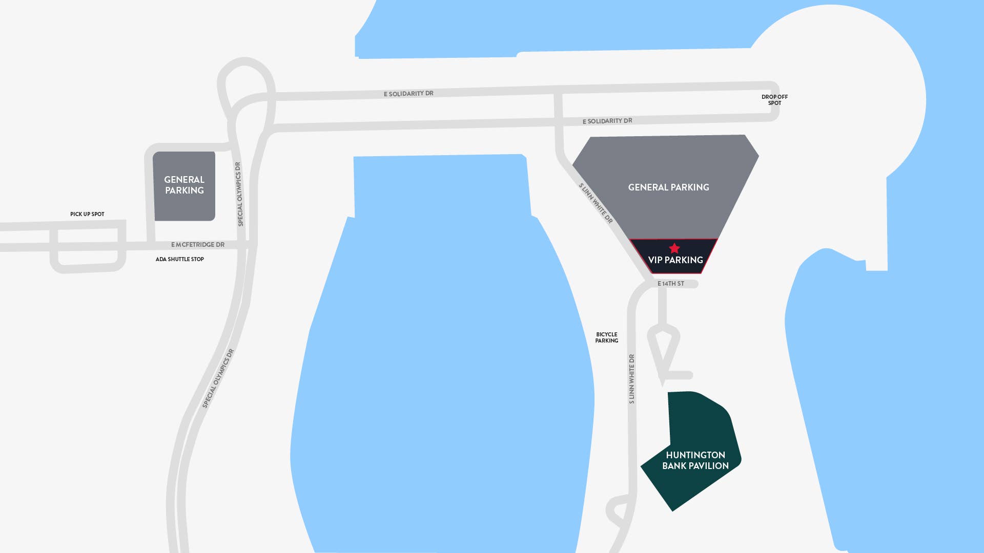 Illustrated parking map