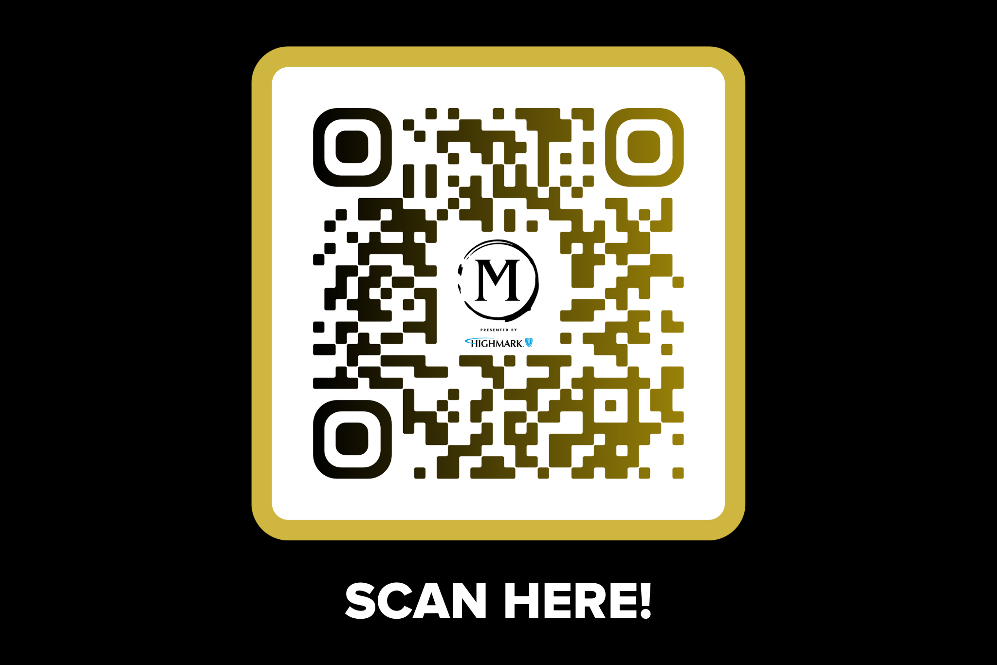 A QR code leading to The Met Philly's VIP food and drink menu