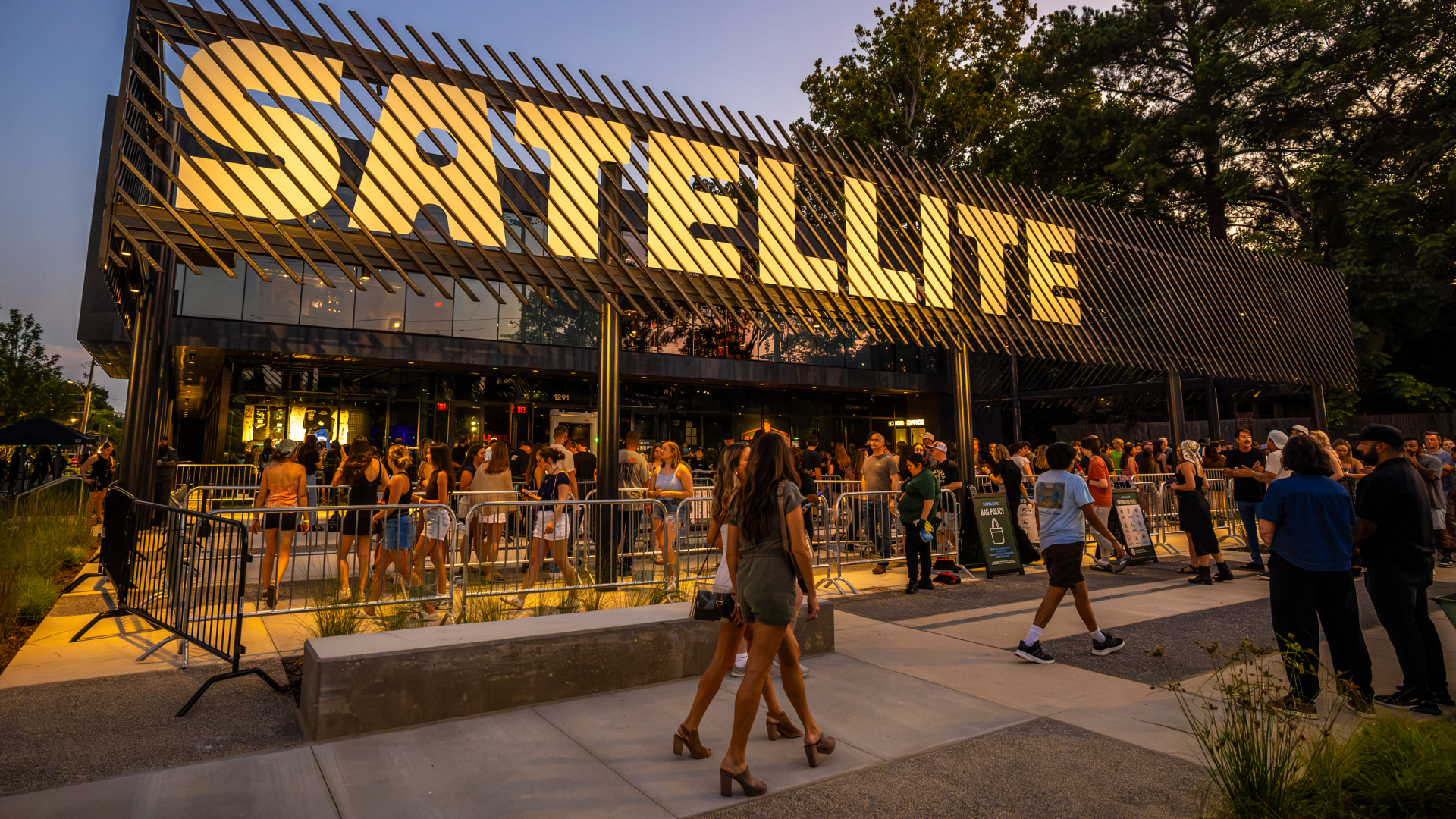 The outside of Satellite Music Hall