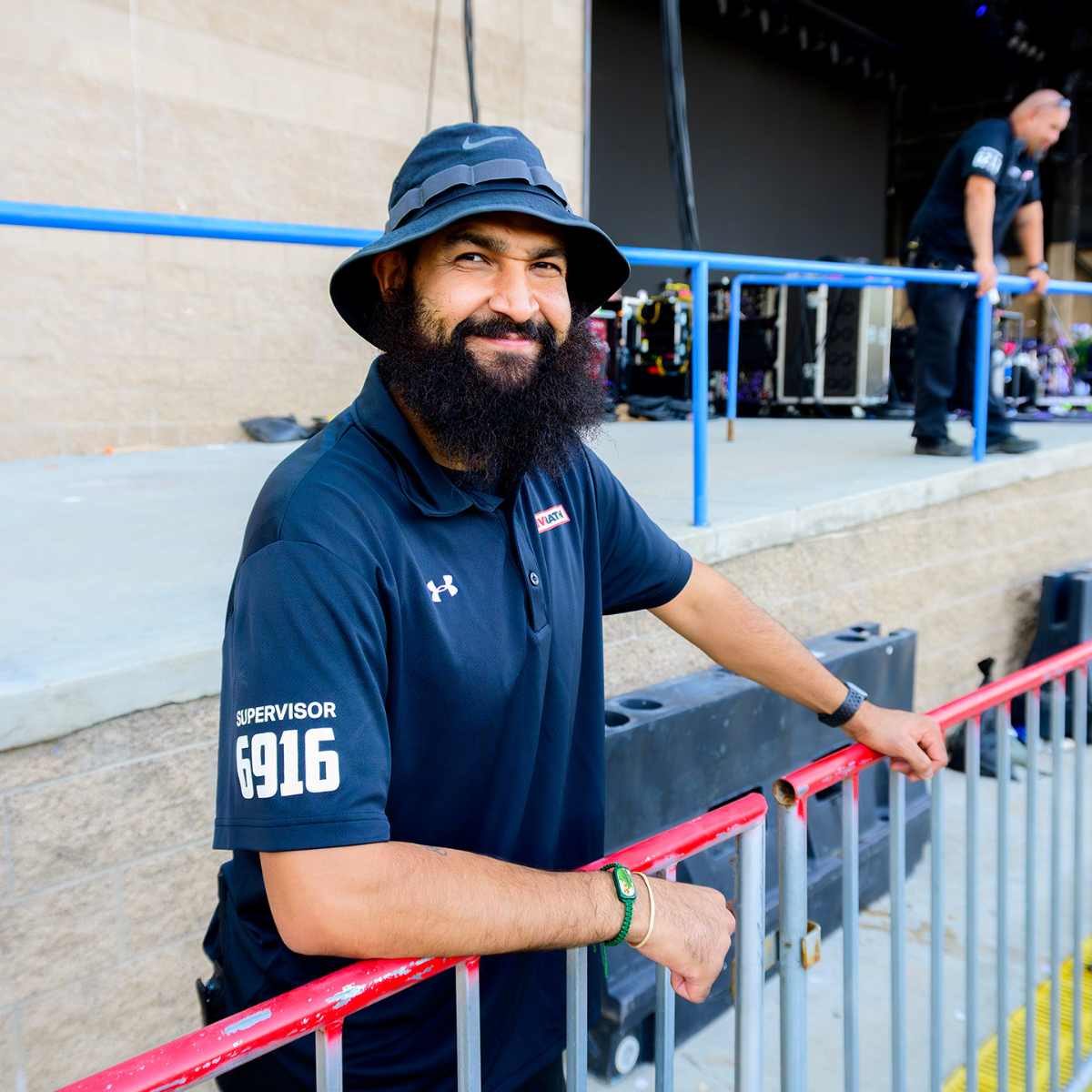 SECURITY SUPERVISOR SMILING
