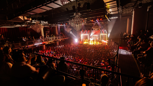 A view of the venue from the balcony