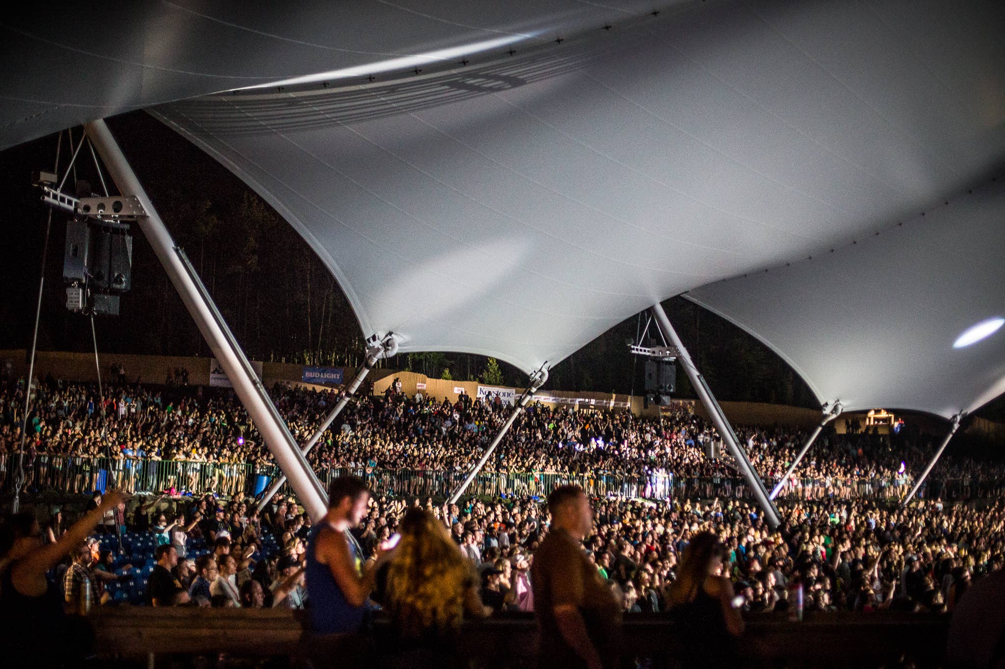 A crowd at an event 