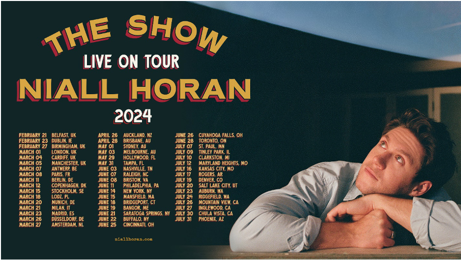 NIALL HORAN ANNOUNCES “THE SHOW” LIVE ON TOUR 2024 — Live Nation